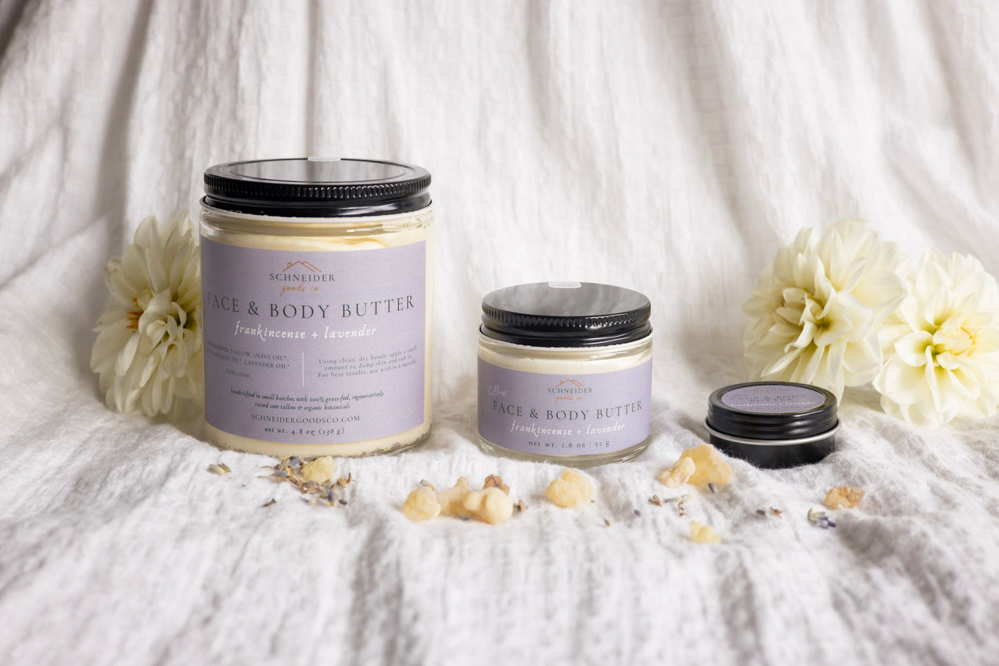 Frankincense + Lavender Tallow Face & Body Butter