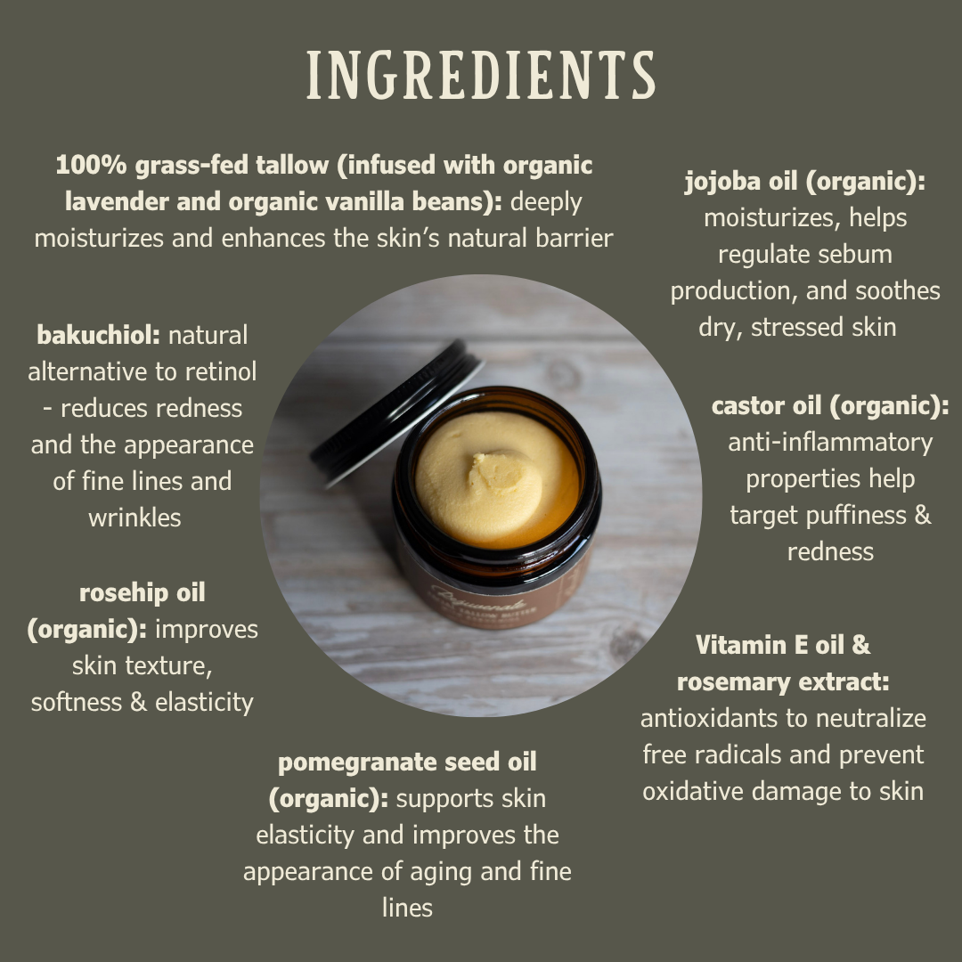 Rejuvenate | Facial Tallow Butter with Bakuchiol