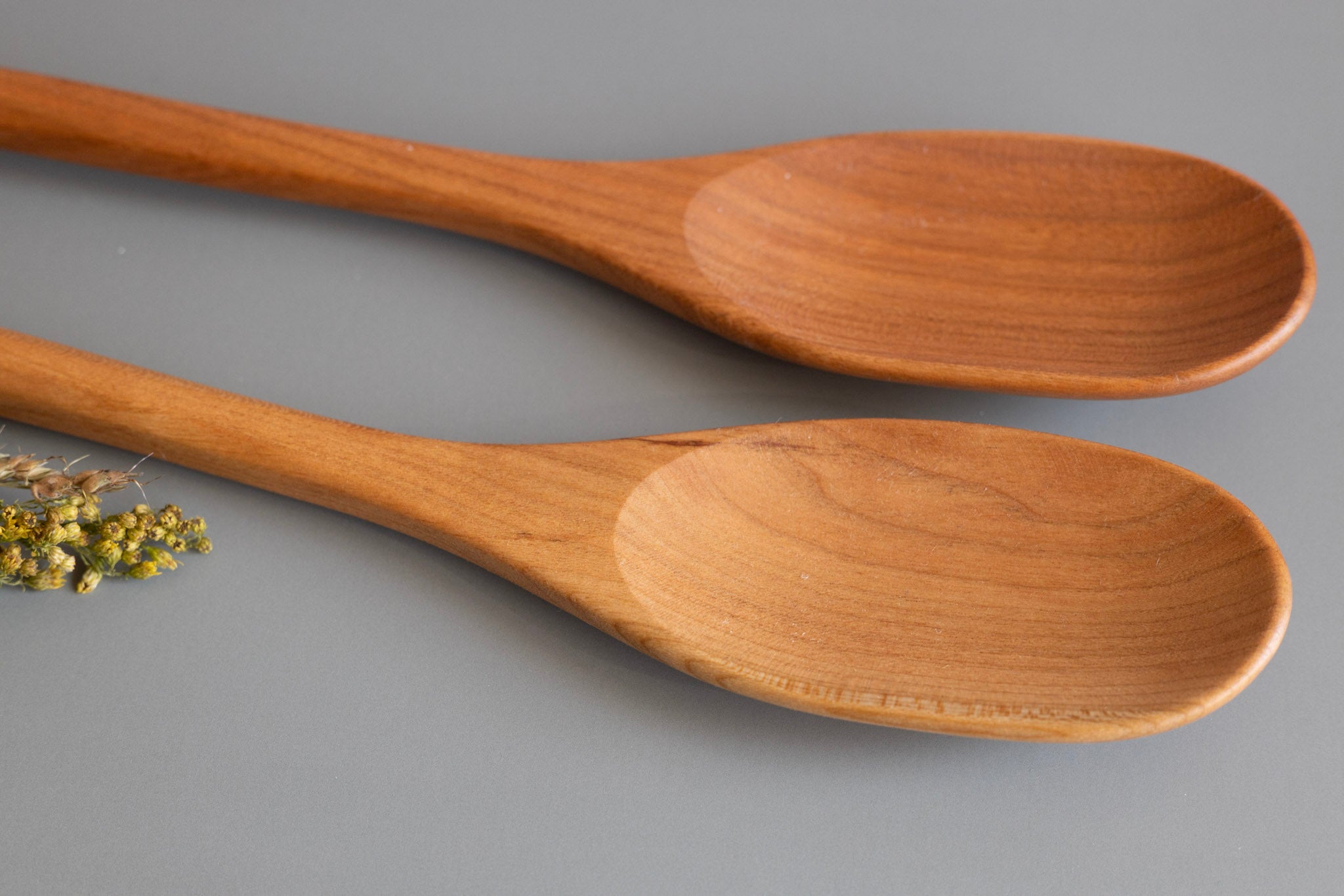 Handcrafted Cherry Wood Spoon with Nontoxic Wood Wax – Schneider
