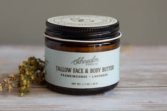 Frankincense and Lavender Tallow Balm | Whipped Texture for Face and Body