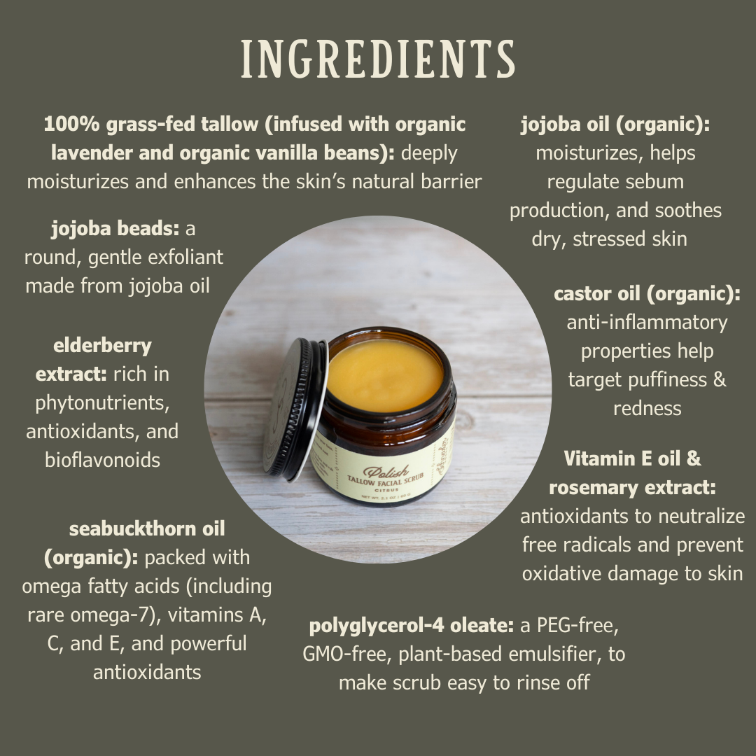 Polish | Tallow Facial Scrub