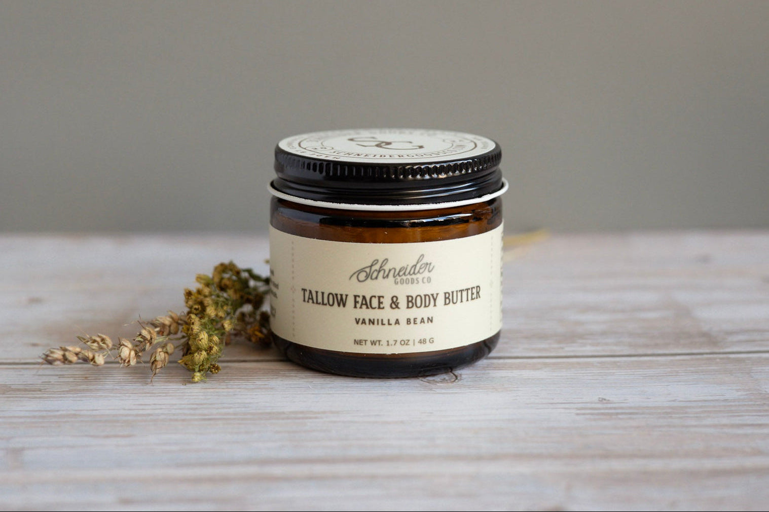 jar of tallow face and body butter